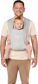 Ergobaby Embrace Baby Carrier Newborn Front Inward Grey view 4