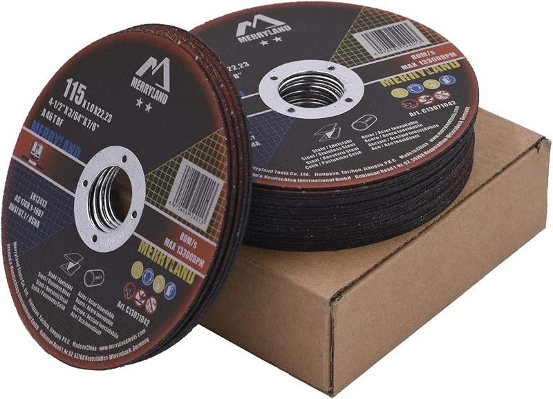 Merryland Cutting Disc 115 Metal INOX for Angle Grinder 115 x 1.0 x 22.23 mm 25