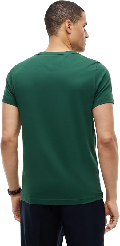 Herren T-Shirt Kurzarm Slim Fit, Grün (Ornamental Green), L — Foto 2 von 5