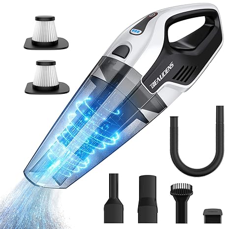 Cordless Handheld Vacuum 8kpa Wet Dry Hand Vacuum Cleaner With Multi Functional Accessories 148v Lithium With Quick Charge Lightweight Hand Vac