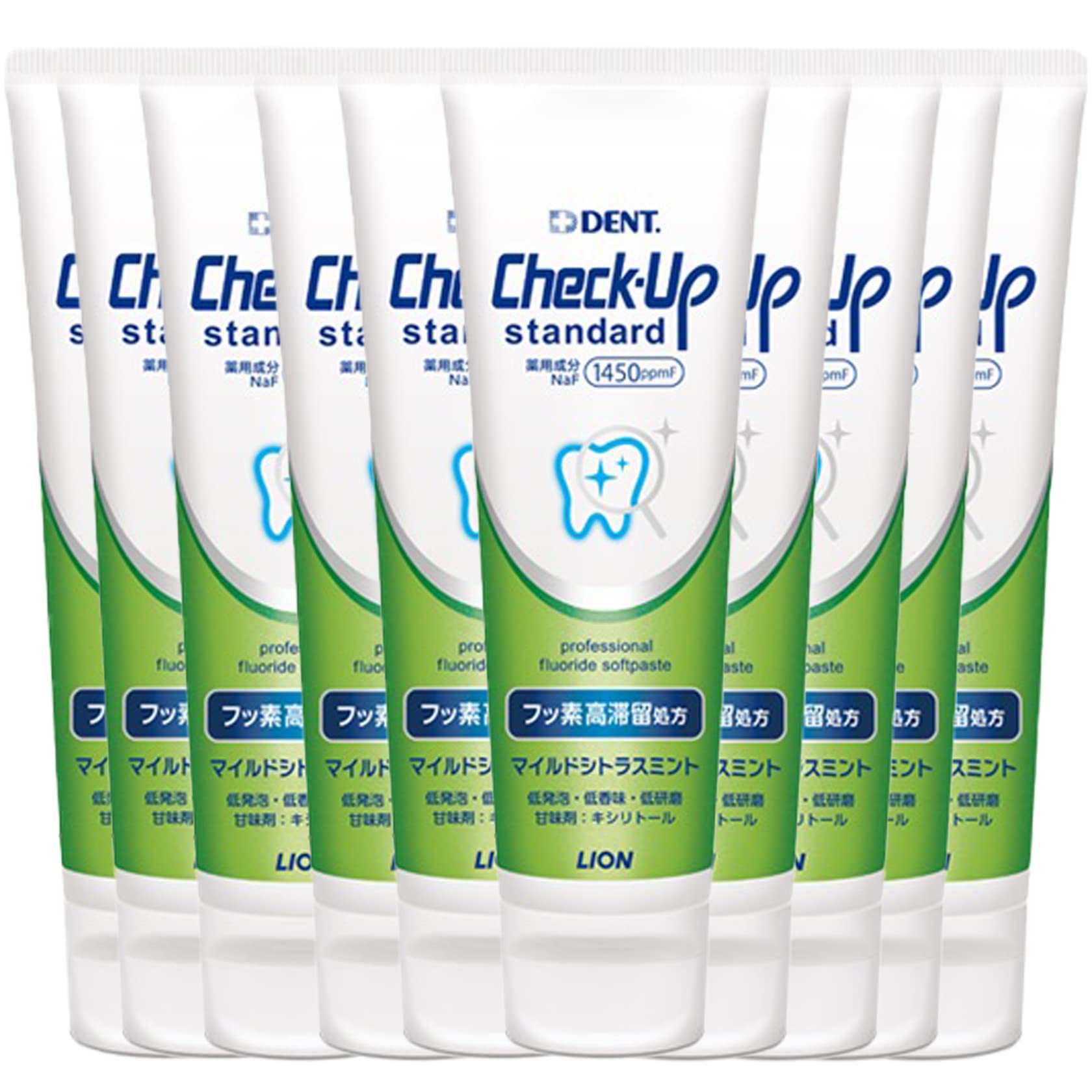 ライオン チェックアップスタンダード (135g) ×10本 マイルドシトラスミント商品画像