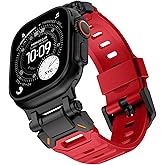 KADES Rugged TPU Sport Band for Apple Watch Ultra 3/2/1 49mm, Metal Connectors for Apple Watch Series 11/10/SE3 46mm Series 9/8/SE2/7/6/SE/5/4/3/2/1 45mm/44mm/42mm