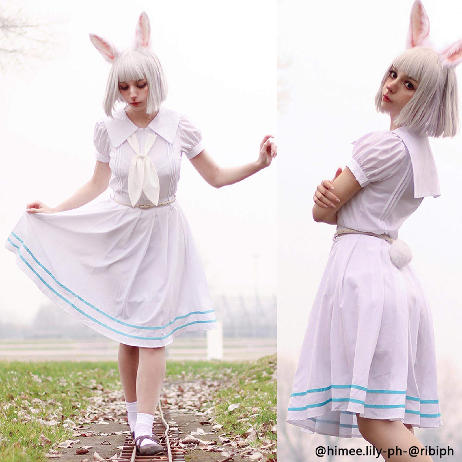 Beastars Haru White Dress Cosplay Costume coscarnival