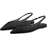 IBDPOSH Slingback Flats for Women Stylish Pointed Toe Design with Comfortable Mesh Material for Breathable Party Dress Elegant Shoes