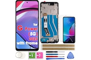 FONTECHO LCD Screen Replacement Touch Display Digitizer Assembly with Frame for Motorola Moto G Power 5G 2023 XT2311-1 XT2311-2 XT2311-3 XT2311-4 XT2311-5 6.5"