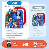 hahaland Kids Race Car Track 8 Obstacles No Batteries Educational 3 Years view 5