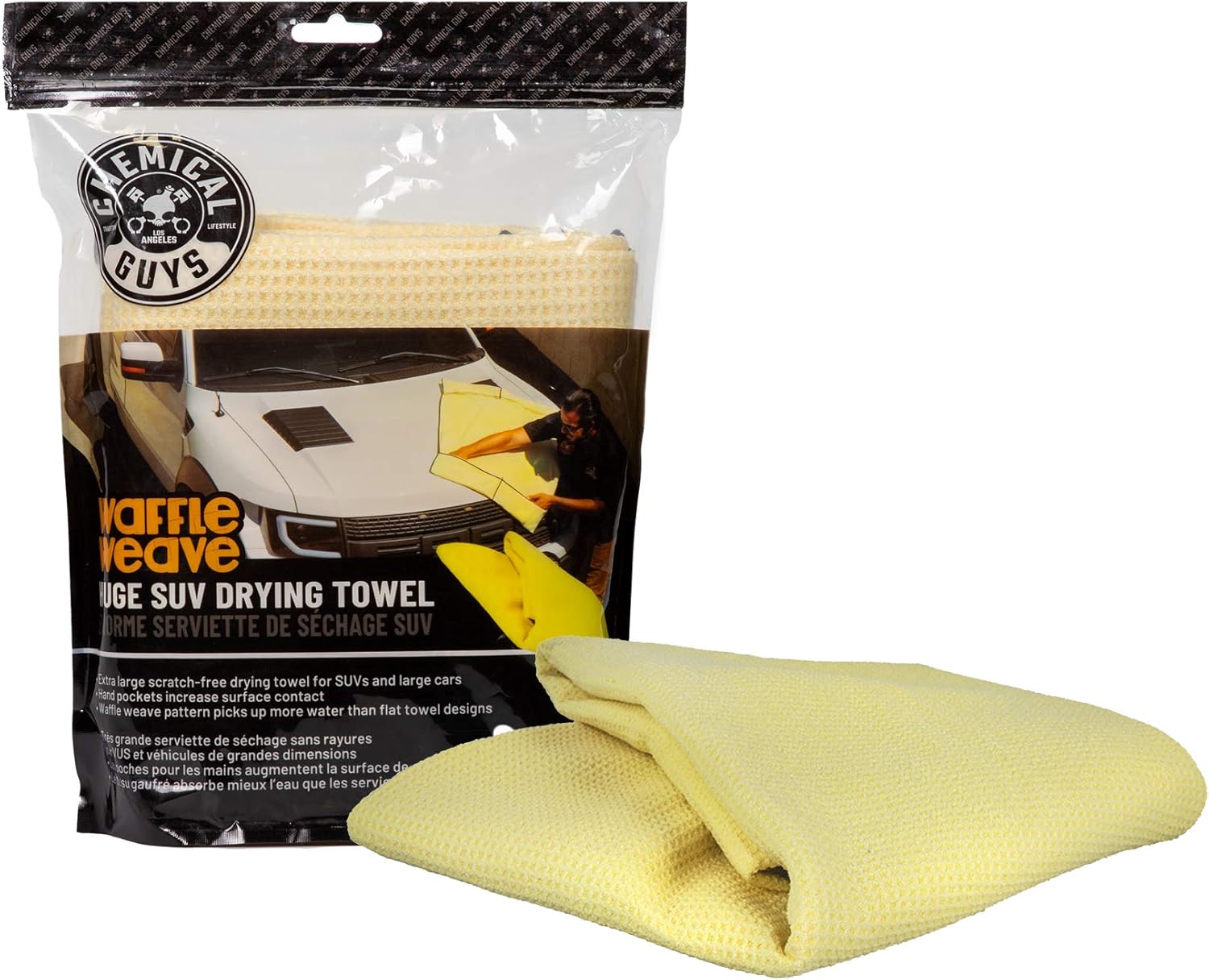 Chemical Guys Waffle Weave SUV Microfiber Drying Towel: Automotive