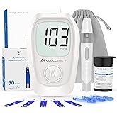 Glucoracy G-425 Blood Glucose Monitor Kit, Blood Sugar Testing Kit | 50 Test Strips and 50 Lancets, Blood Sugar Monitor, Glucose Meter for Home Use, Diabetes Home Testing Kit