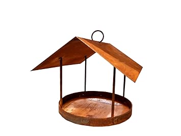 Metall Futterhaus Zum Hangen Rost Finish Vogelfutterhaus Vogelhaus