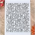 KWELLAM Crack Background Clear Stamps for Card Making Decoration and DIY Scrapbooking