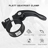 PLATT Bike Seat Post Clamp Aluminium Quick Release 28.6mm 31.8mm 34.9mm view 5