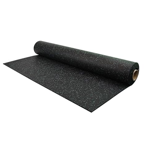 8mm Rubber Gym Flooring Rolls 4 X 15 Mats Green Amazon Co Uk