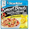 StarKist Smart Bowls Zesty Lemon, 4.5 oz Pouch (Pack of 12) – Features Pasta & Beans with Wild Caught Light Tuna