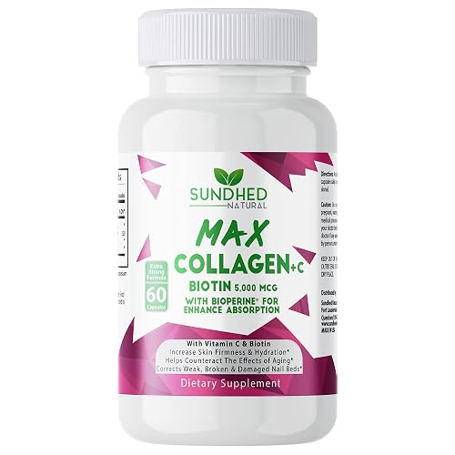Max Collagen Plus C (60 caps) - All Natural Collagen Capsules with ...