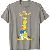 The Simpsons Family Character Stack Portrait T-Shirt