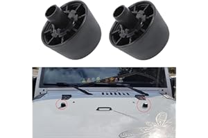 Timilge Hood Stop Support Rubber Hood Bumper Rest for Wrangler JK 2007-2017 Rubber Bumper Cushion 2 Pack (Classics)