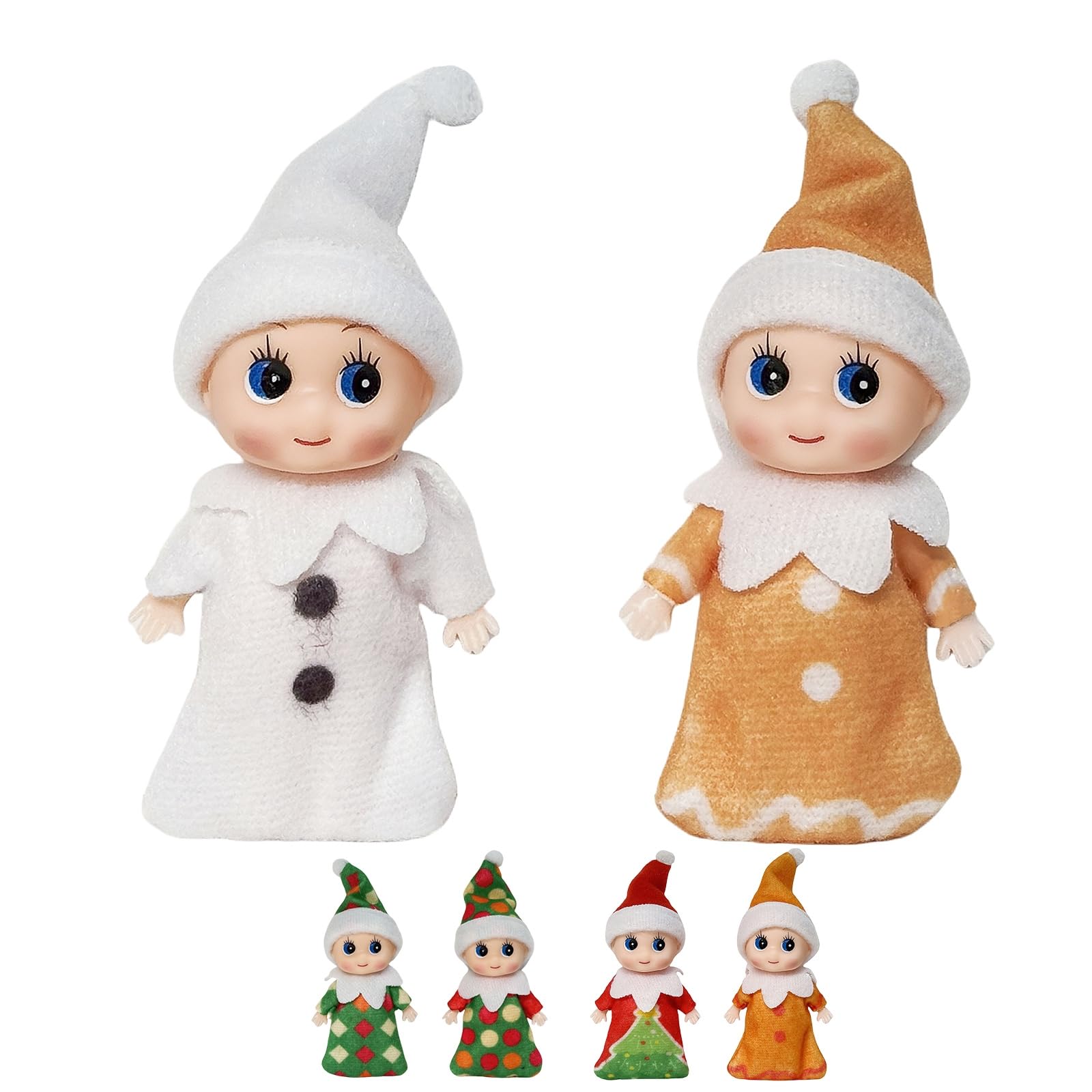 Mini Elf Baby Elf Doll for Christmas Decor, Tiny Elf Doll for Kids, Xmas Gift, Advent Calendar, Stocking Stuffers