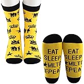WCGXKO Musical Gift Musical Lover gift Theatre Lover Gift Theatre Socks For Musical Teacher (SLEEP HA SOCKS)