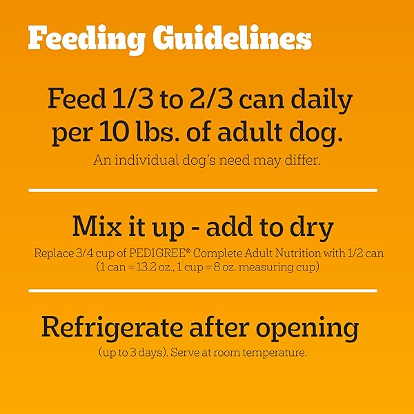 PEDIGREE CHOPPED GROUND DINNER WET DOG FOOD CHICKEN & BEEF VARIETY PACK, 13.2 OZ. CANS (12 COUNT, PACK OF 1)