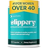 VoomVaya Slippery – Vaginal Dryness Relief for Women Over 40 – Vaginal Moisturizer with Slippery Elm for Women to Support Vaginal Moisture – 60 Capsules