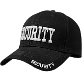 ForFine Security Hat Security Guard Hats Adjustable Size Embroidery Baseball Cap Hat Secret Service Cosplay Spy FBI Accessory