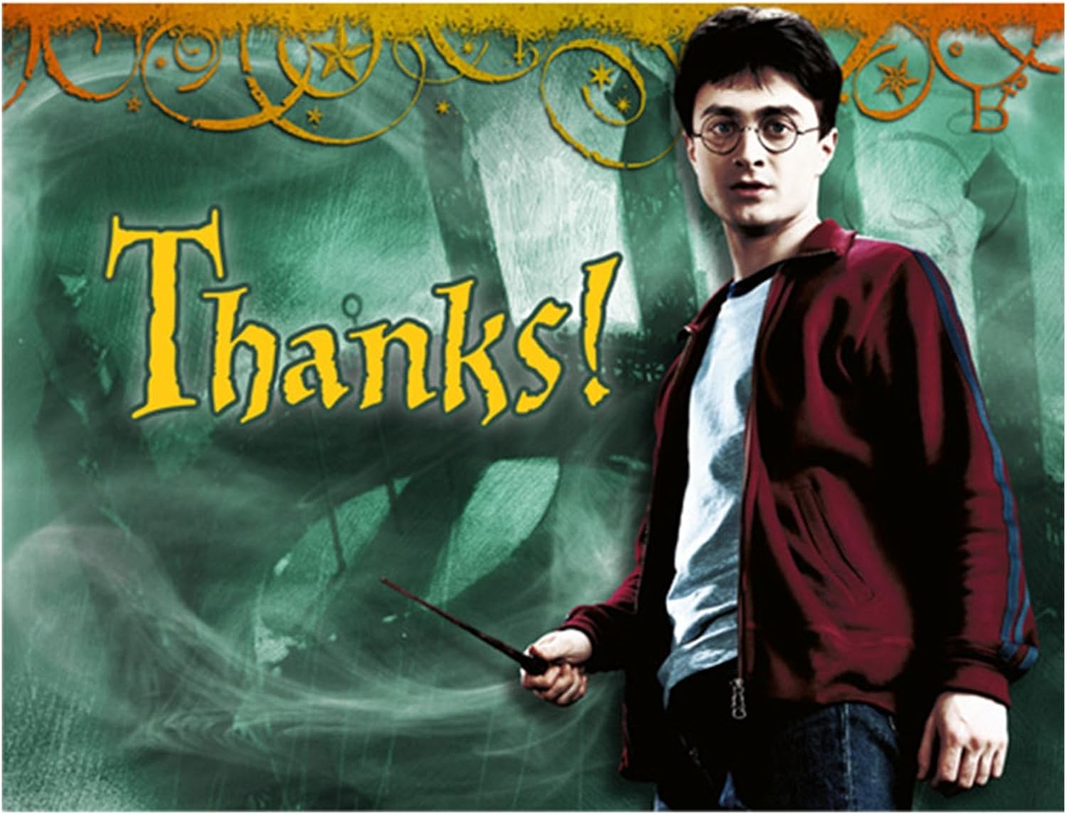 Harry Potter 8 Pack Thank You Cards With Envelopes Amazon.co.uk Toys
