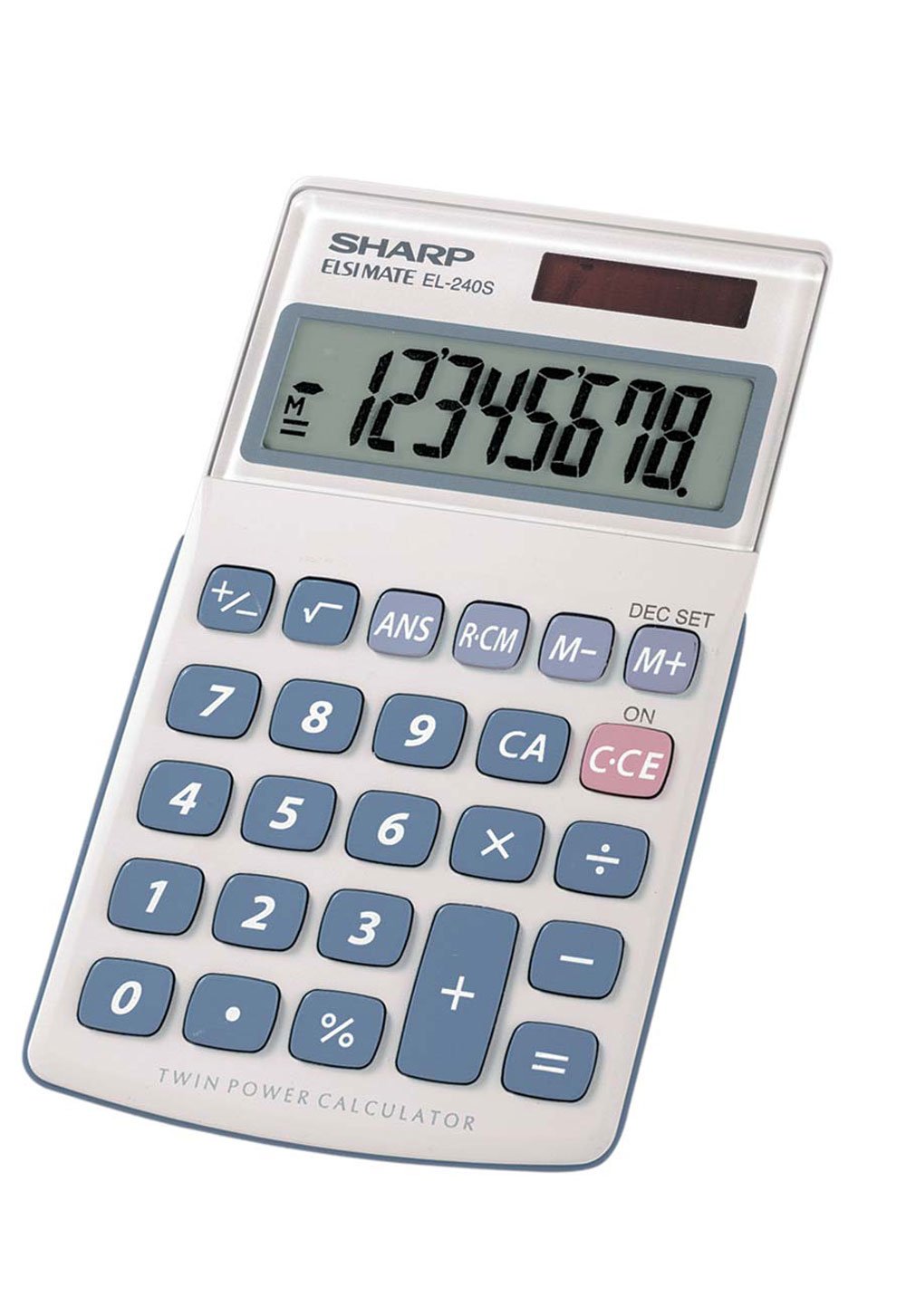 Sharp EL240SAB 8 Digit Handheld Calculator with Last Call