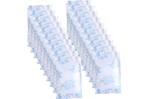 Silica Gel Packets Food Safe Reusable Desiccant Packs Moisture Absorbers for Storage 20 Packs 20 Gram