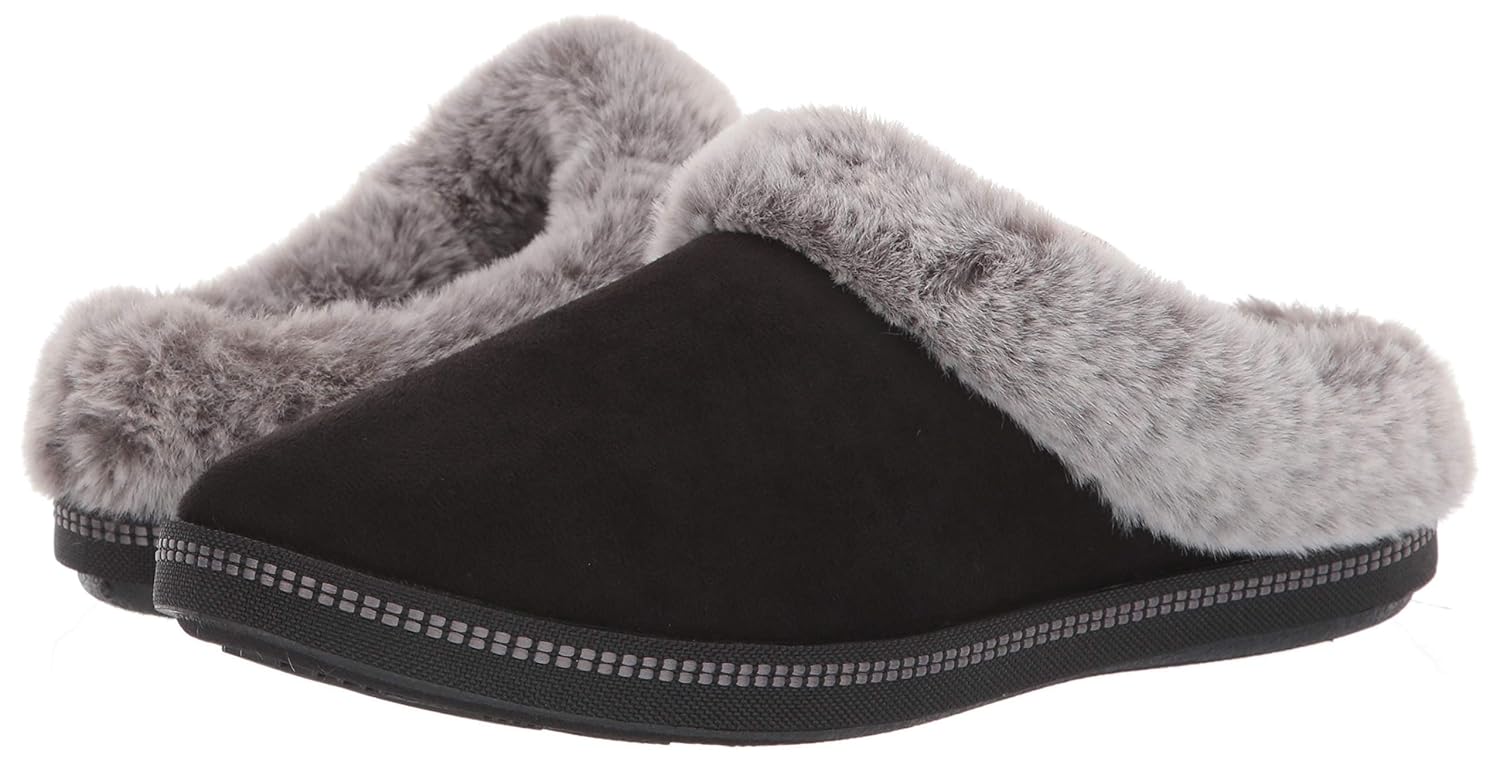 skechers fur lined slippers