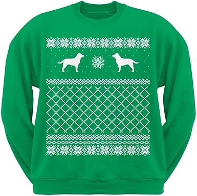 chocolate lab christmas sweater