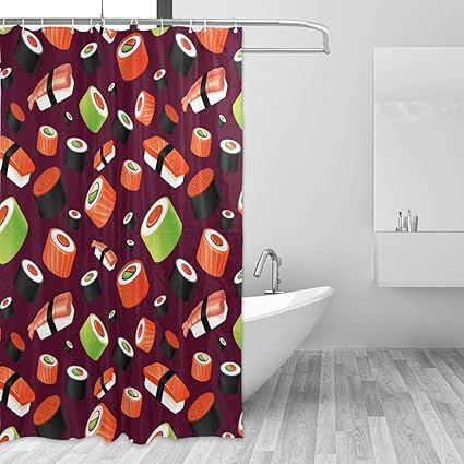 Garden Curtains Shower Curtains 72x72 Solid Yellow Bathroom