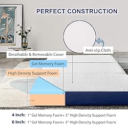 JINGWEI Folding Mattress, Tri-fold Memory Foam
