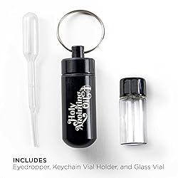 Anointing Oil Bottle Accessory Kit, Black Keychain
