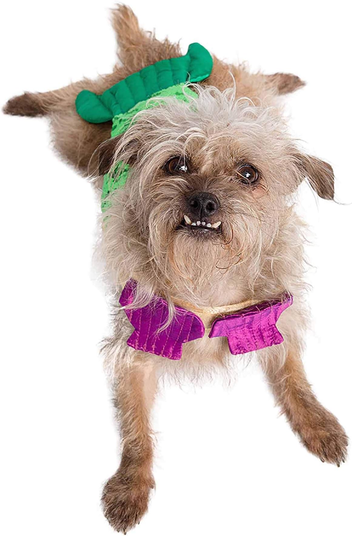 Pet Krewe Mermaid Costume for Dog | Small/Medium/Large/X-Large Pet Costume Mermaid Tail with Two-Toned Sequins & Adjustable Seashell Bra