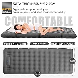 MEETPEAK Extra Thick 5 inch Inflatable Sleeping Pad