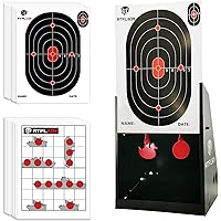 Atflbox 7 x 9 Inch BB Gun Target Trap with 10pcs Paper Target and Spinning Shooting Targets for Airsoft, Rifle, Airgun