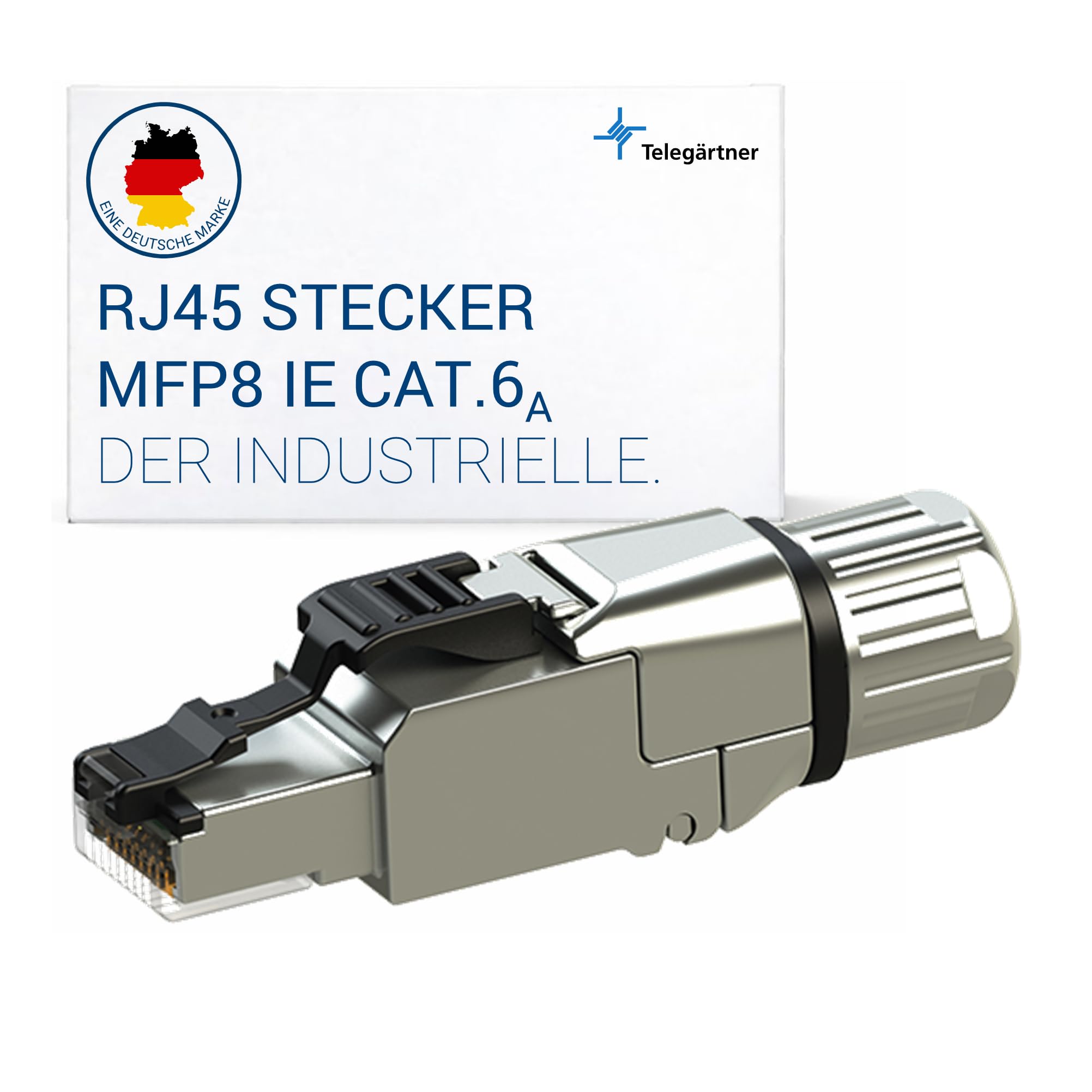 Telegärtner j00026 a5001 RJ-45 connector wires – Silver Wire Connectors (Silver, T568B)
