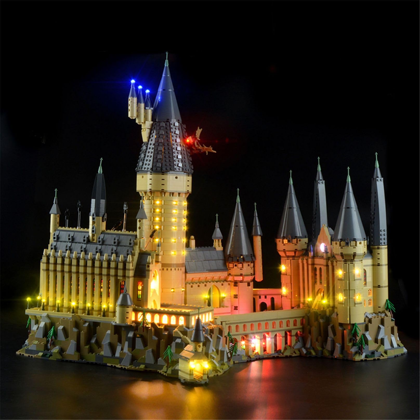 MENZAVA LED Light Kit Compatible with LEGO 71043 Hogwarts Castle Harry Potter Building Blocks Model - Model Set NOT Included