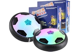 MOZSOY 【2 Pack Hover Soccer Ball Indoor Toy for3 4 5 6 7 8 9 10 11 12 Year-Old Boys - Gift for Boys Aged3-12 for Kids Toy - Toys for Boys