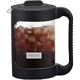 MIOCARO Cold Brew Ice Coffee Maker Stainless Steel Strainer Large 52 Oz Juice Tea Cooler