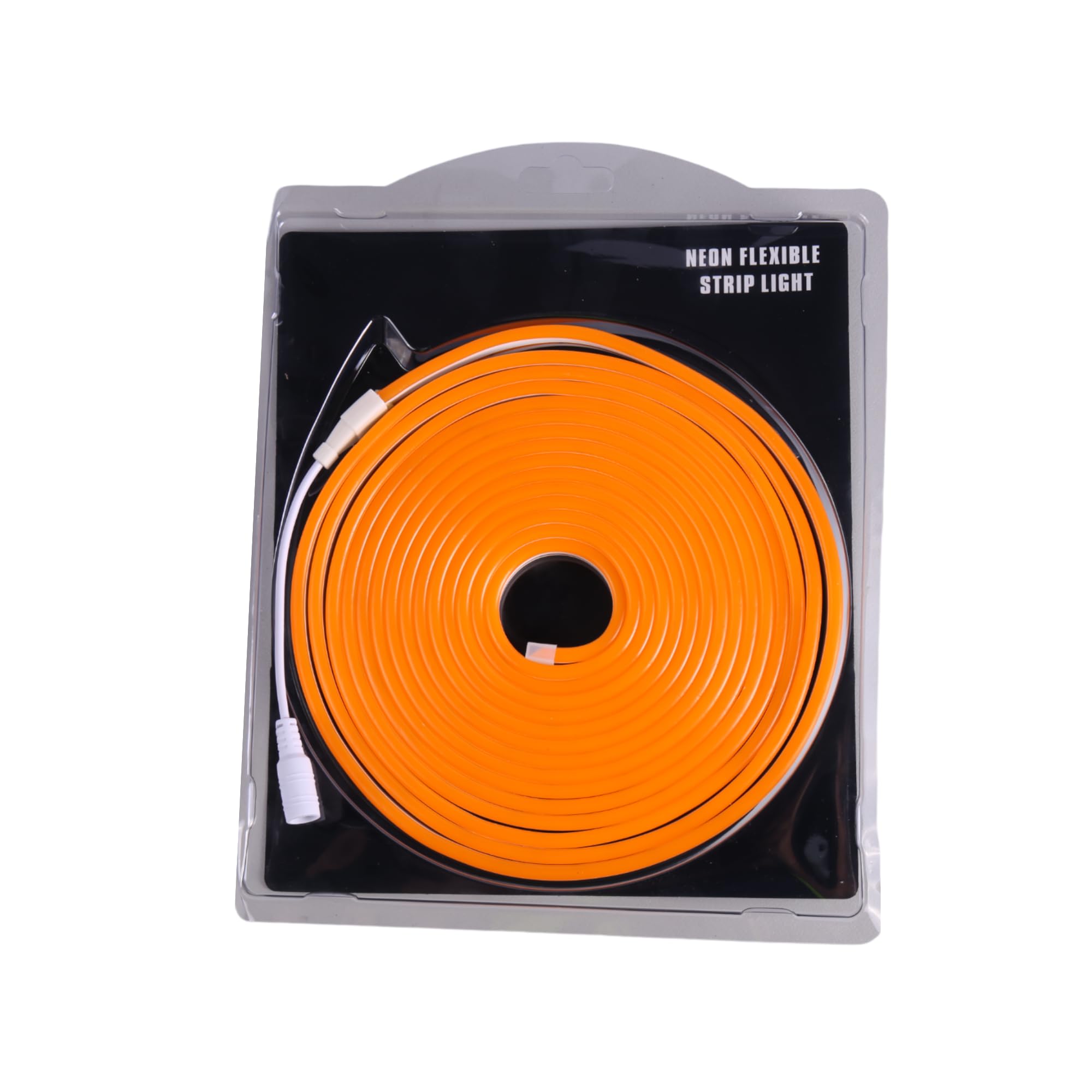 JANDEI - Flexible Neon Led Light Strip 12V, 5M 6x12mm 120 LEDs/Meters. Cut Every 2.5cm. Indoor and Outdoor Decoration, Perfect for Home, Business, Signs... (Orange)