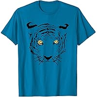 Amazon.com: Tiger Orange Tiger Print Face T-Shirt : Clothing