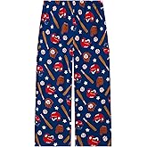 EASWEET Bamboo Viscose Toddler Boys Wide Leg Pajama Pants Elastic Waist Pajama Bottom with Pockets