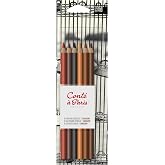 Cont&eacute; &agrave; Paris Sketching &amp; Drawing Pencils, Set of 6, Sanguine Assorted