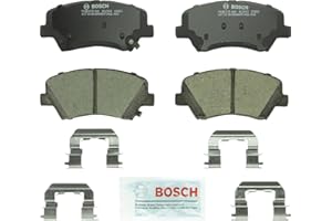 Bosch BC1543 QuietCast Premium Ceramic Disc Brake Pad Set For: Hyundai Elantra, Elantra Coupe, Elantra GT; Kia Forte, Forte5,
