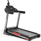 HARISON Folding Treadmill for Home Running, 3-Level Incline up to 10%, 300 lb Capacity, Brushless Motor, Shock Absorption System, Bluetooth App Support