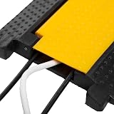 The Workplace Depot Yellow Cable Protector 75mm Channel 990mm Long Hinged Lid view 4