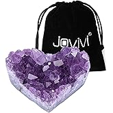 Jovivi Amethyst Clusters, Natural Raw Amethyst Geode Healng Crystals Stone Rock Crystal Cluster Druzy Gemstone Specimen for Witchcraft