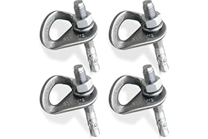 YZTONGPAO 304 Stainless Steel Climbing Anchor Bolt, 30KN Rock Climbing Bolt Hanger, Climb Fastening Bolt Safe Fixed Point, 4 Set Rock Climbing Holds