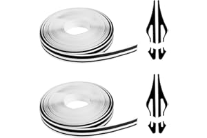 ongfuwu 2 Rolls×32Ft Car Pinstriping Tape, Vinyl Automotive Pinstriping Tape Stripe Decal, DIY Car Body Side Stripes Trim Sticker, Universal for Motorcycle Door Home Musical Instrument(Black)